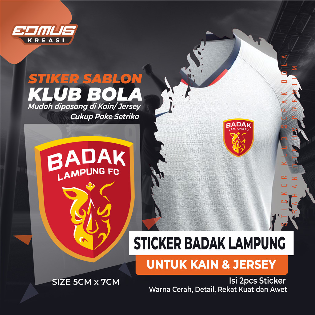 Sticker BADAK LAMPUNG | untuk Kain, Kaos & Jersey