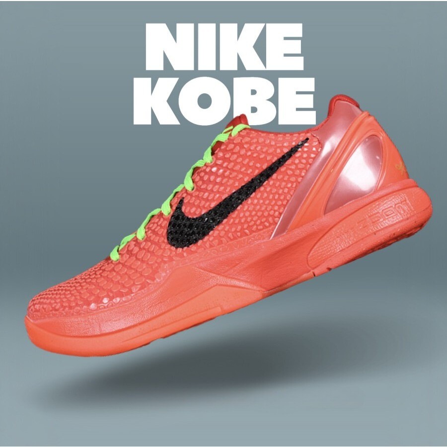 Sepatu Basket Kobe 6 Reverse Grinch FV4921-600 (Size 40-48.5)