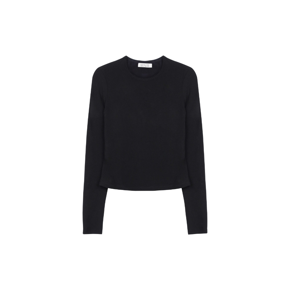 Aland - 3.3 Field Trip - Bra Cap Long Sleeve T-Shirt Black - Kaos Lengan Panjang Bra Hitam Wanita