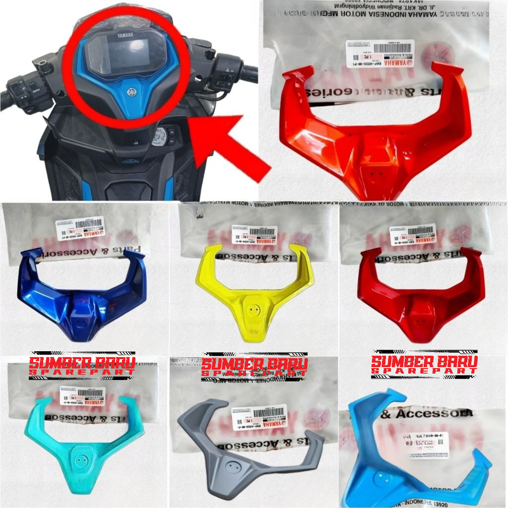 COVER LIST SPEEDOMETER COVER METER AEROX ALPHA ALPA STANDAR DAN TURBO 155 ORIGINAL YAMAHA