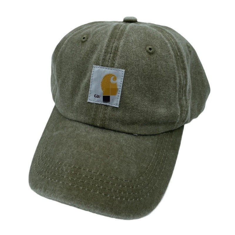 Topi Baseball Wanita Model Duckbill Vintage Distressed Gaya Amerika