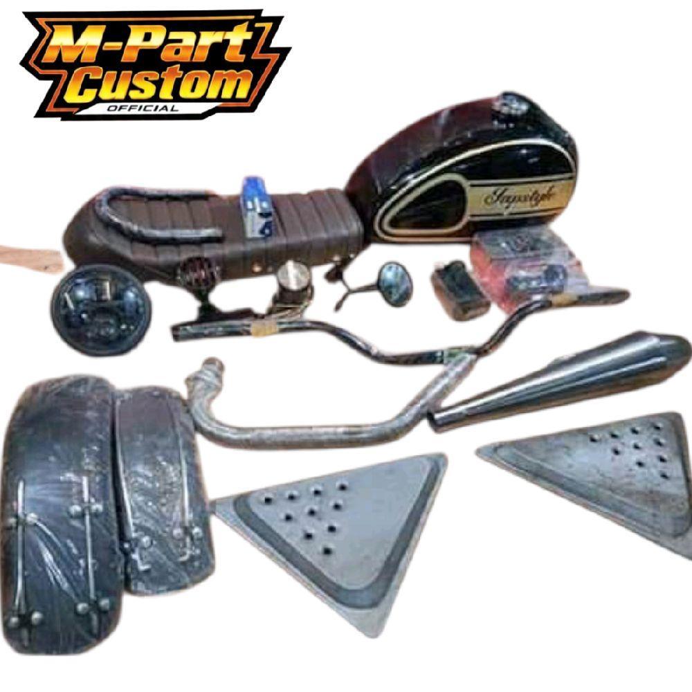Motor [GM] paket full set japstyle lengkap MOTOR CUSTOM Tangki motor murah
