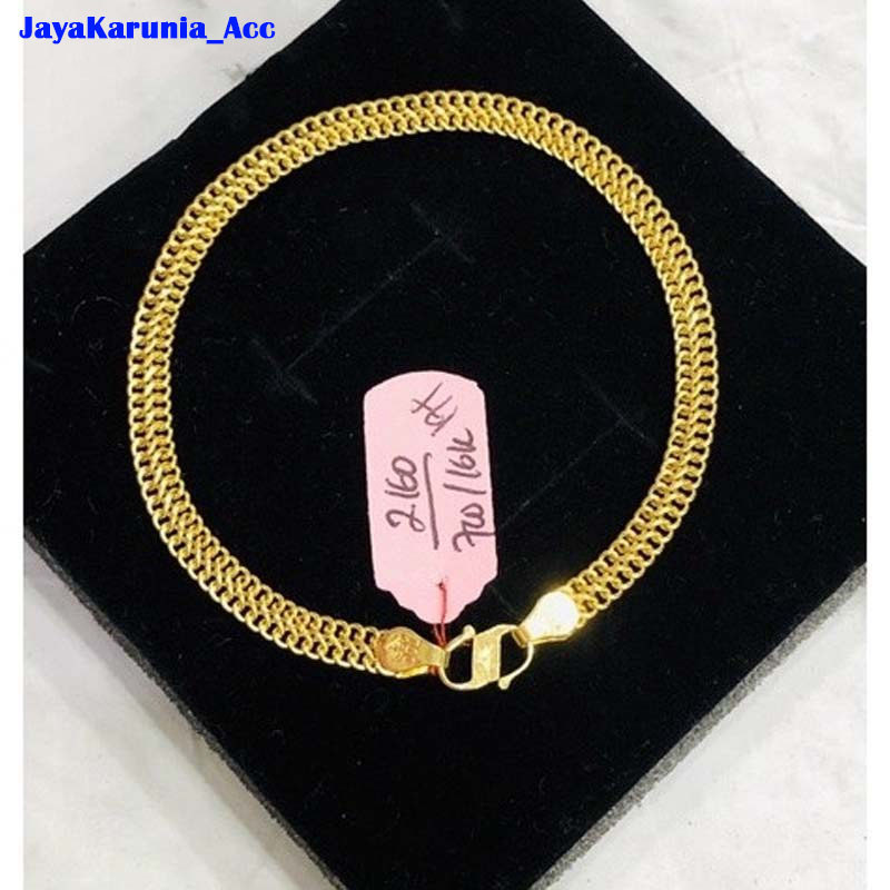 Viralll Gelang Tangan Emas Muda 24 K Emas Muda Asli 8Gram Kadar 19,9 Anti Karat Free Surat Dari Toko