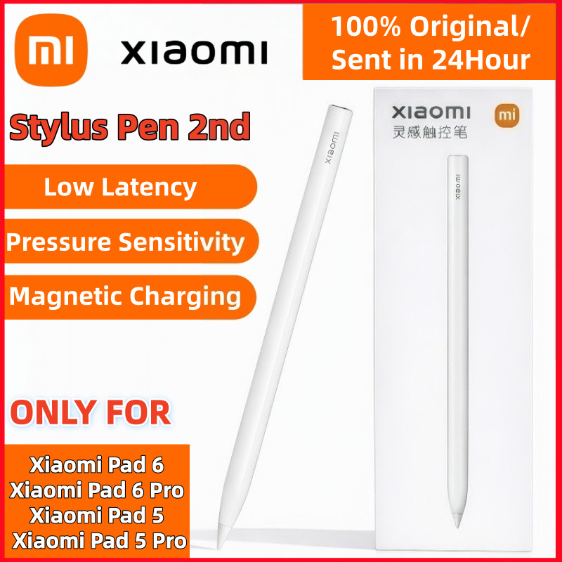 Original Xiaomi Stylus Pen 2nd Generation, Compatible with Xiaomi Pad 6 / Pad 5 Pro, Magnetic arging