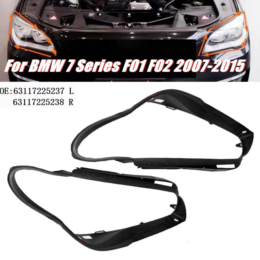 2PCS Headlight Seals Headlamp Gasket For BMW 7 Series F01 F02 2007-2015 Headlamp Seals Waterproof 63