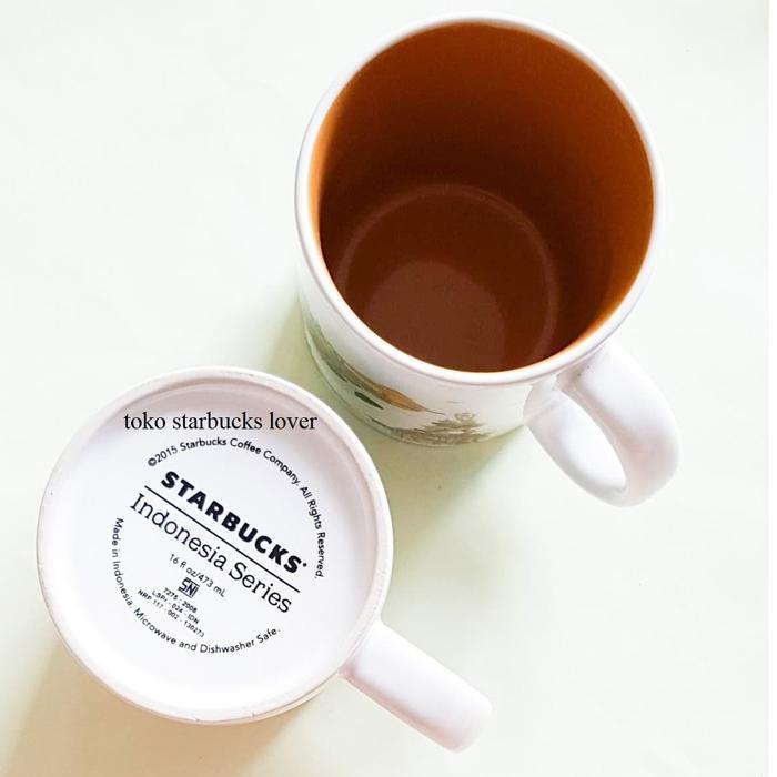 Starbucks Mug Ceramic Grande City Kuta Bali Pemandangan 473 ml