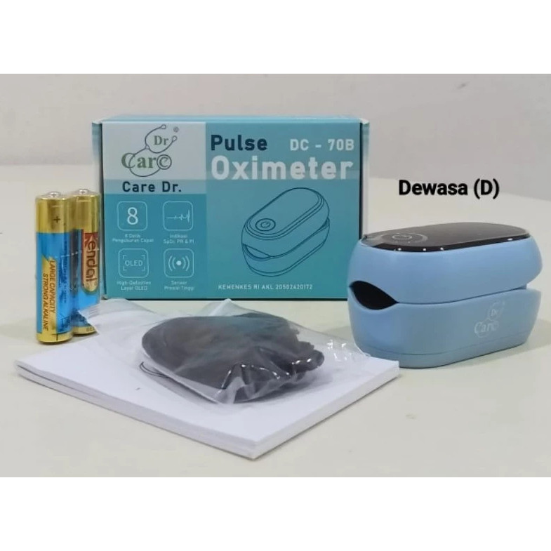 PULSE OXYMETER DC-70B / Finger Pulse Oxymeter Dr.Care Dc70B ( Dewasa ) /Alat Ukur Kadar oksigen dan 