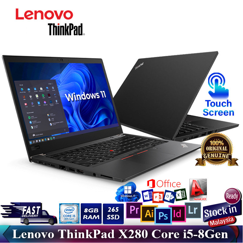 Laptop Lenovo Thinkpad x280 Core i5  touchscreen - 8gb/128 ssd