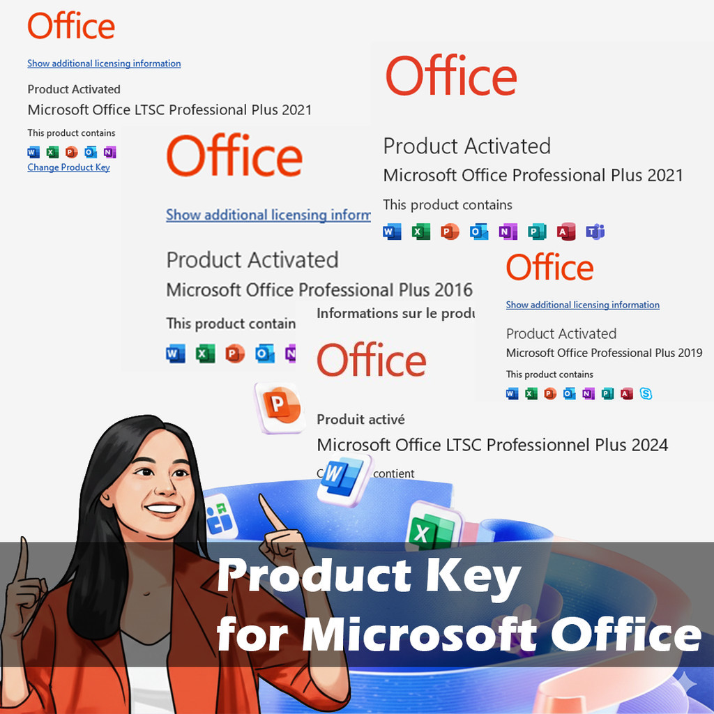 Product Key for Microsoft Office 2024 2021 2019 2016|LTSC|WINDOWS|MacOS|Lifetime use|Latest Full Ver