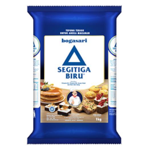 Tepung Terigu Segitiga Biru Premium 1 kg, 1 dus