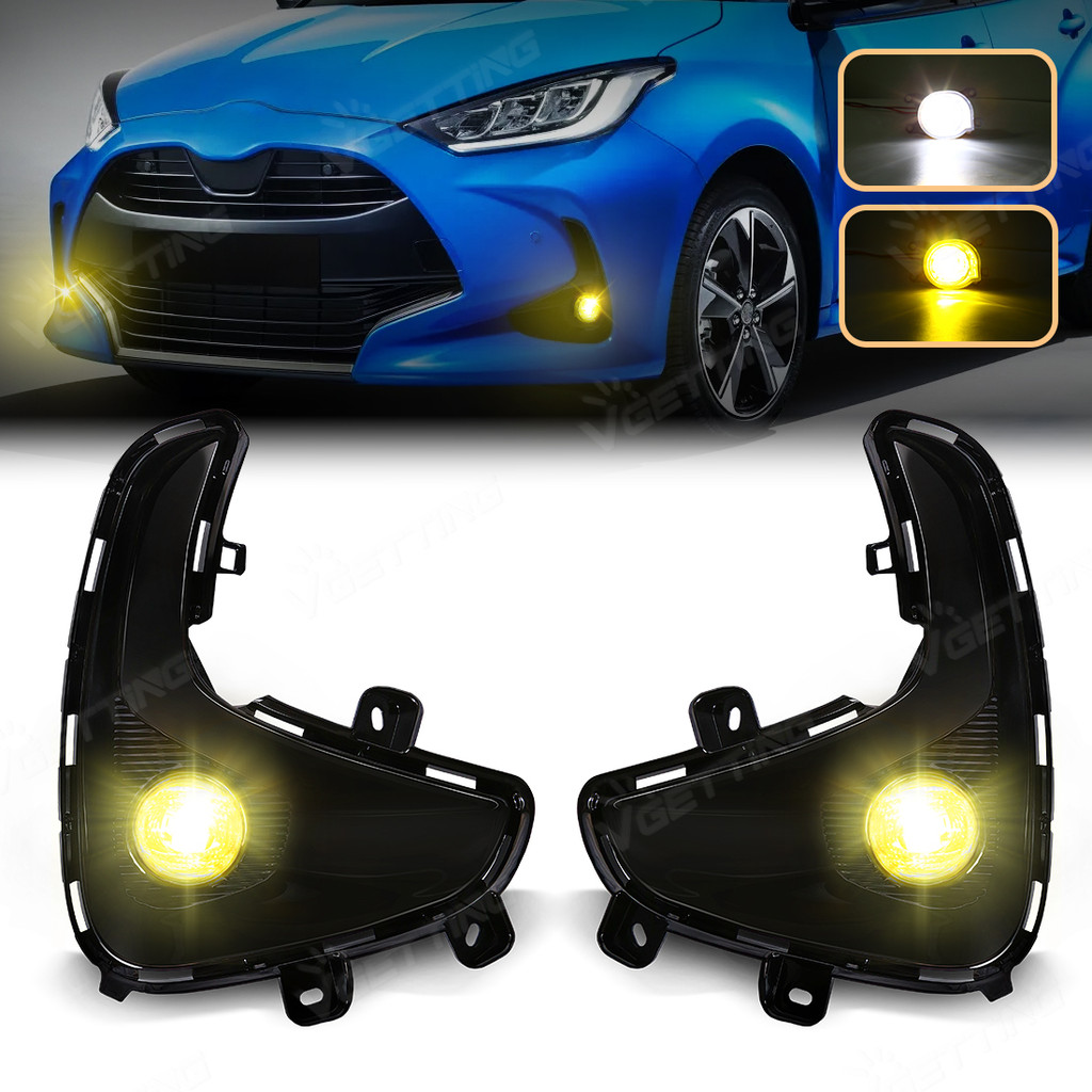 Untuk Toyota Yaris Vios 2020 2021 2022 Lampu Kabut LED Lampu Siang Hari DRL Lampu Depan Bumper Depan