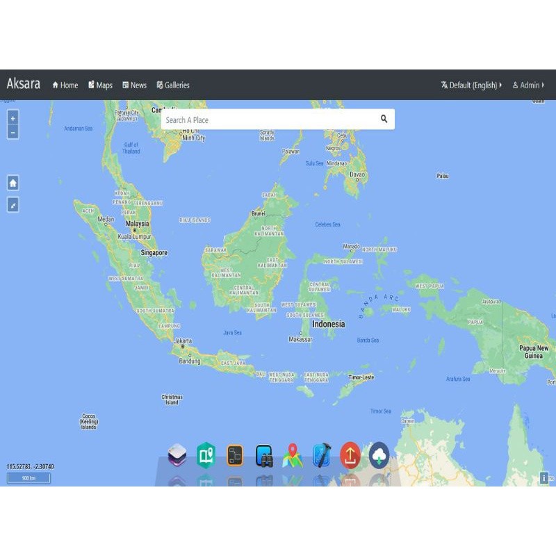 Source Code Aksara WebGIS (Web Based Geographic Information System / Sistem Informasi Geografis)