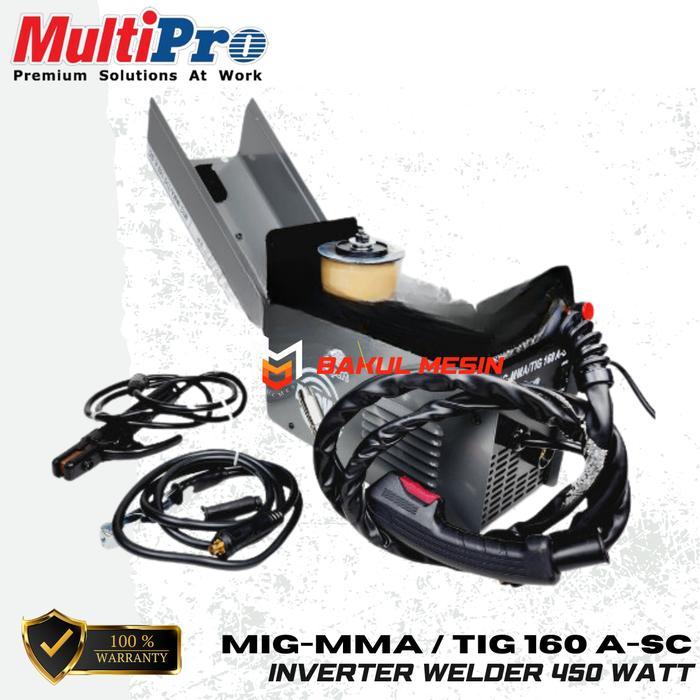 MULTIPRO MIG-MMA / TIG 160 A-SC MESIN LAS IGBT INVERTER MIG-MAG 160A