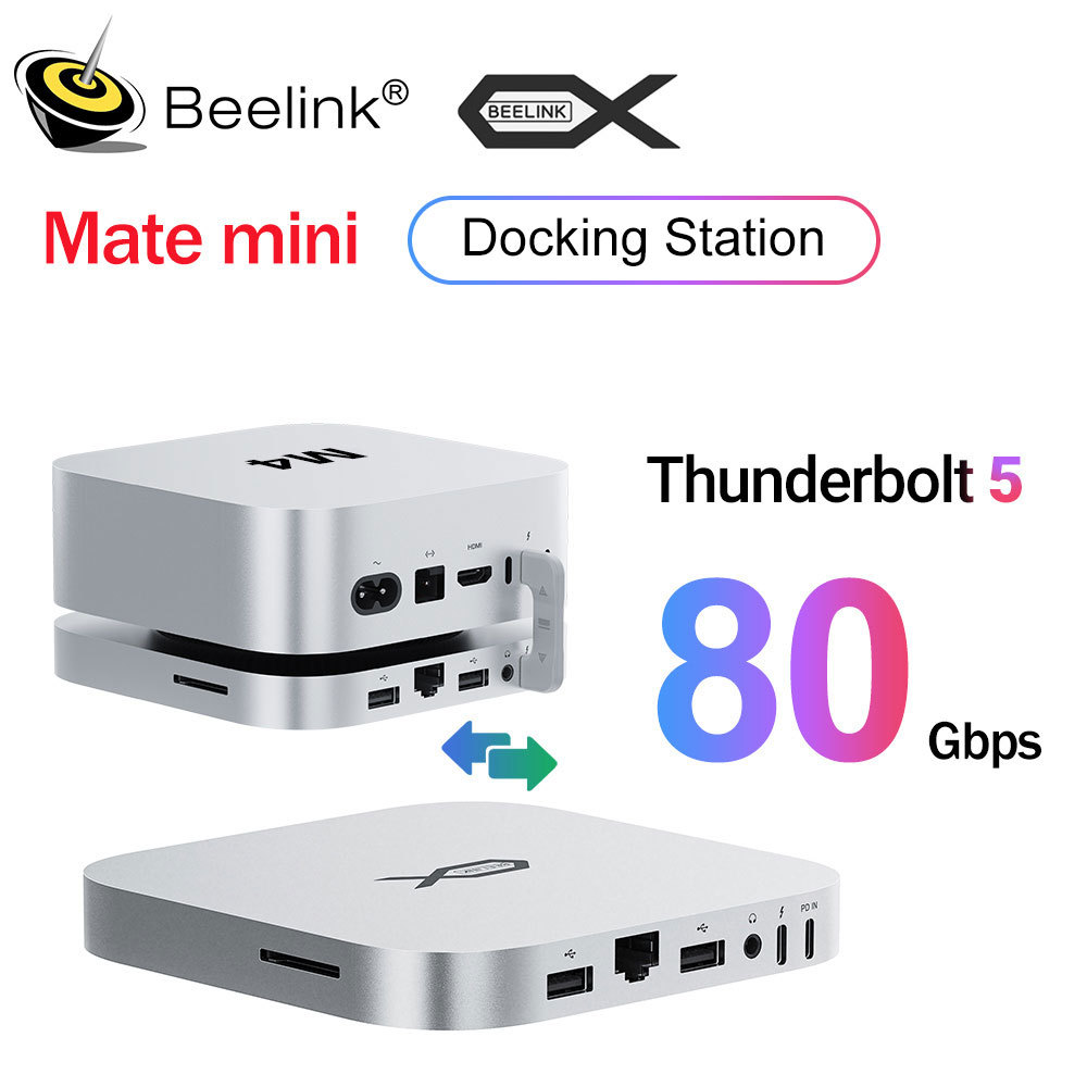 Beelink Mate Mini Station High Speed/Capacity Version  Thunderblot 5 for all Mini PC SER9 SER8 Deskt