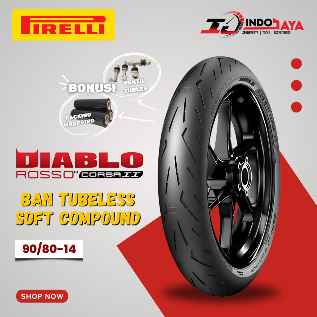 BAN SOFT COMPOUND PIRELLI DIABLO ROSSO CORSA 2 / DRC 2 (80/80-14 - 90/80-14 - 100/80-14) BAN MOTOR M