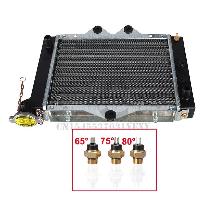 Pendingin Mesin ATV Berpendingin Air + Termostat untuk Motor Quad PIT 150cc 250cc Dune Motocross