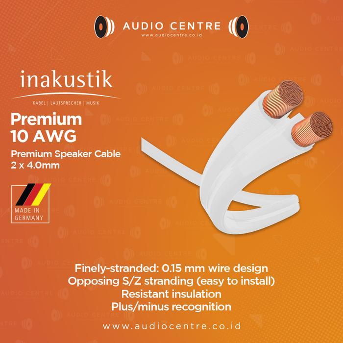 Inakustik Premium 10 AWG 10AWG Speaker Cable made in Germany 2x4.0mm²