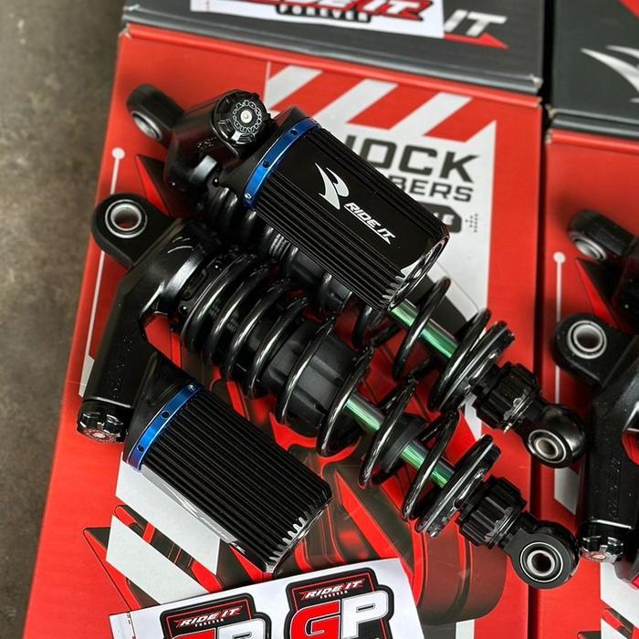 Shockbreaker Ride It GP Premium 2 Click Fungsi Shock Ride It - Black As Rainbow, 280mm
