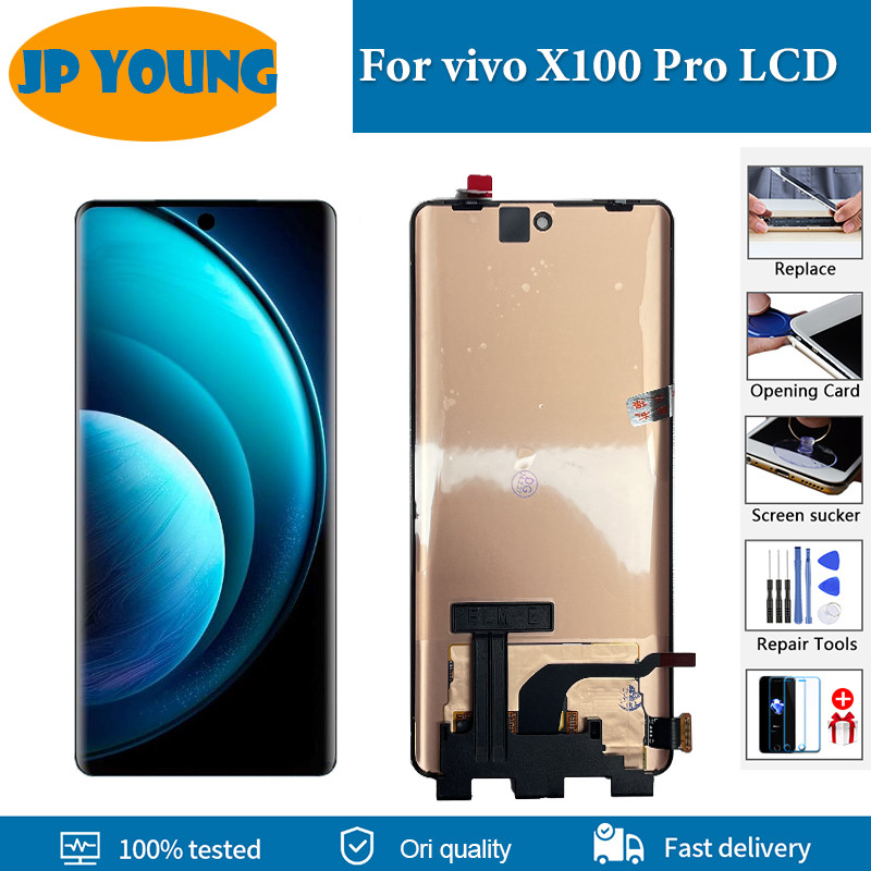 6.78'' Original AMOLED For vivo X100 Pro LCD splay Tou Screen gitizer Assembly For vivo X100Pro V232