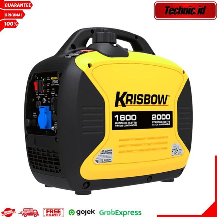 Krisbow Genset Silent Bensin 2000w 1 Ph Krpi20 Generator Listrik