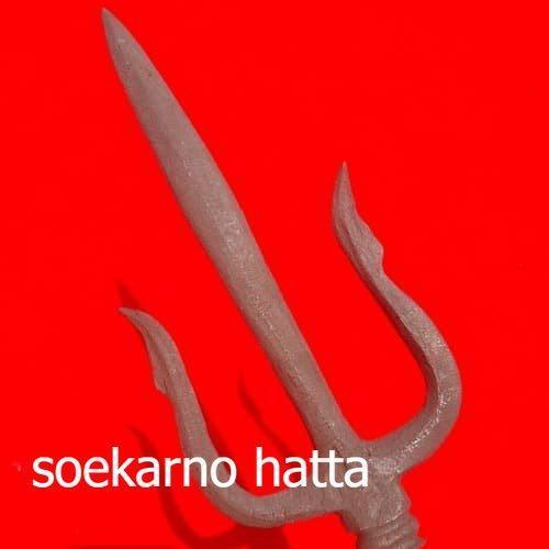 Pusaka Tombuk Trisula Pamor Keleng Mantap termurah