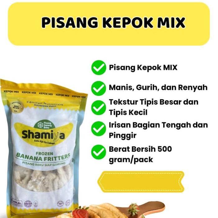 Pisang Kepok Frozen Shamiya MIXX 500 gr Lampung