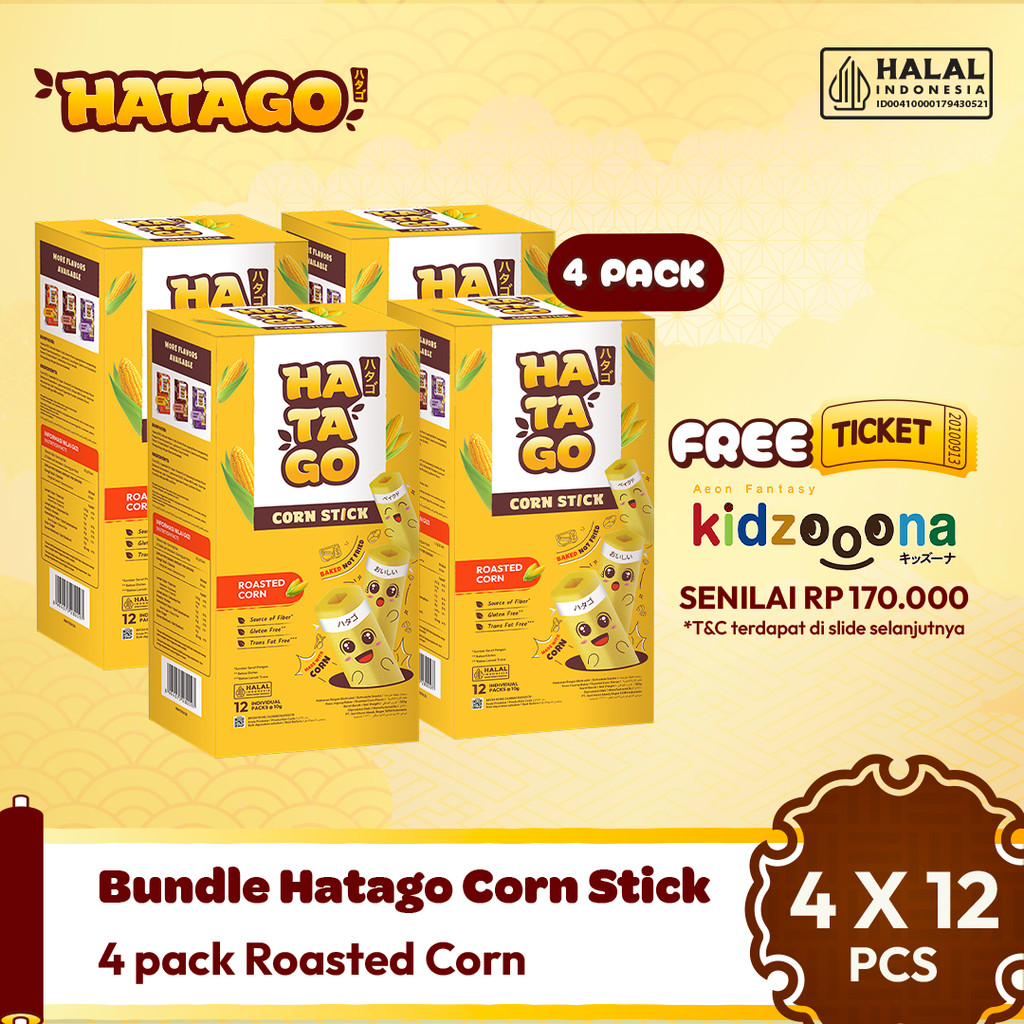 Hatago Bundling Tiket Kidzoona - 4 Roasted Corn