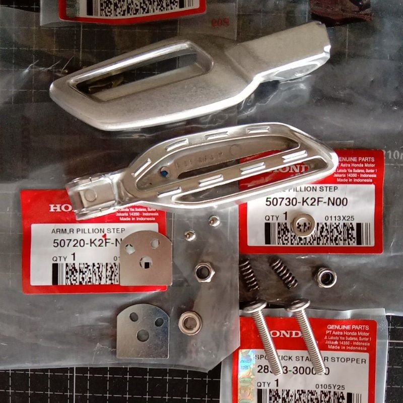 (Talver) Footstep original scoopy new K2F satu set pnp u vario 125 150 160