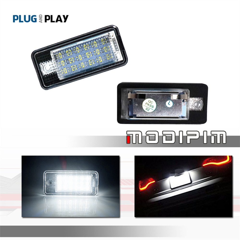 Error Free Canbus 6000K White 18-SMD LED Car License Plate Number Lights For Au A3 S3 A4 S4 B6 B7 A5