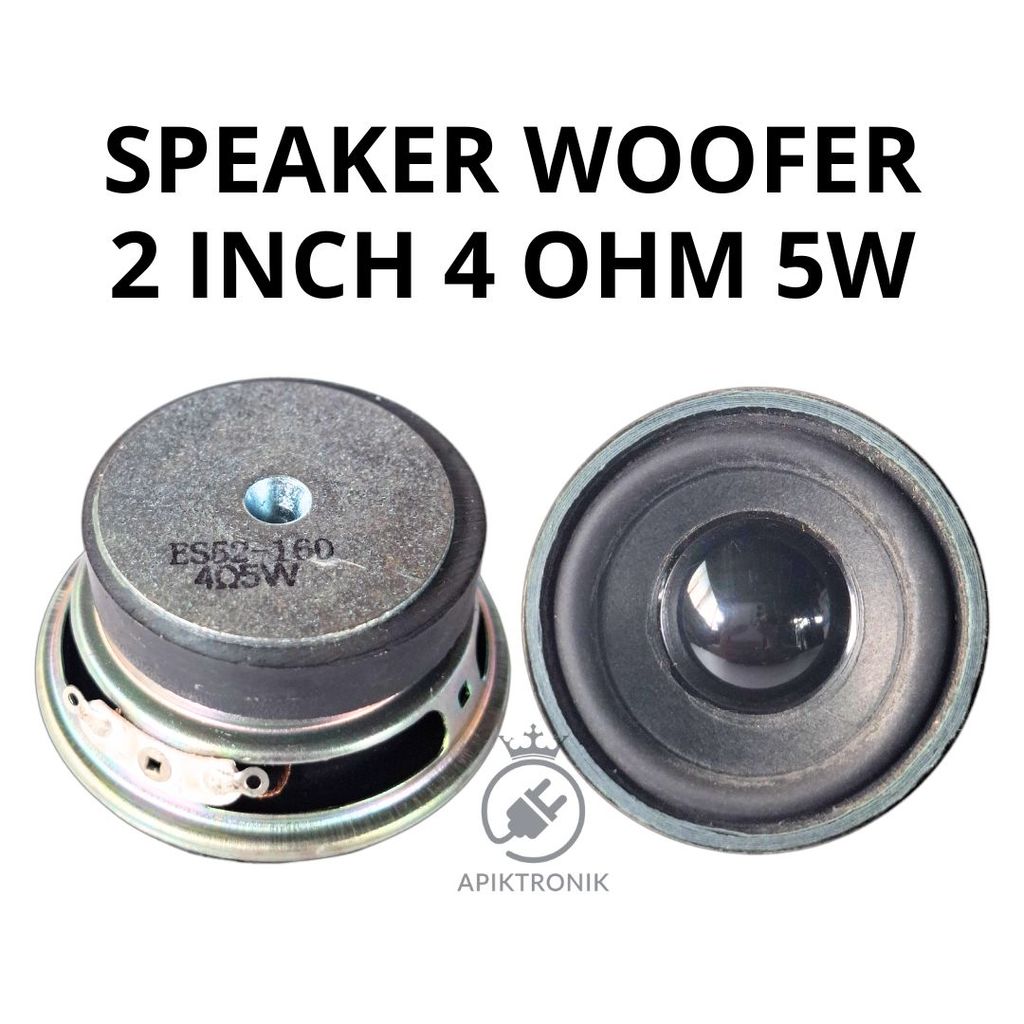 Speaker Woofer 2 Inch Bulat 4 Ohm 5 Watt Mini Speaker