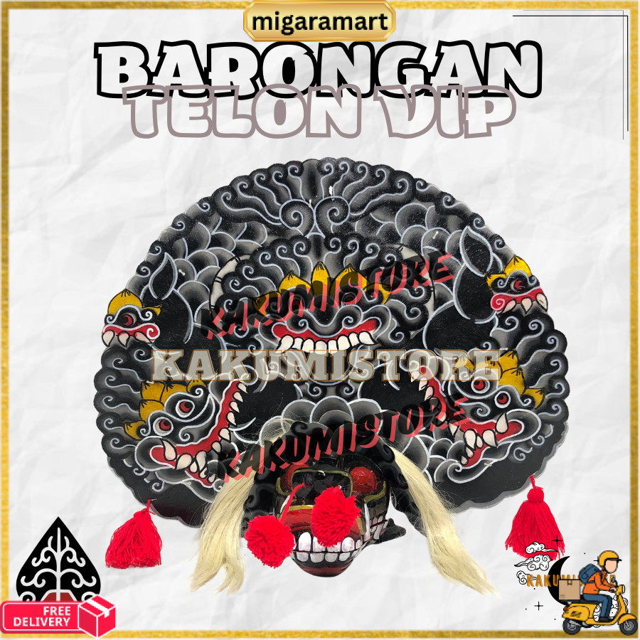 READY Barongan Telon VIP Barongan Pentas Kayu Premium Jamang Talang Uk 22 KK248 MGM