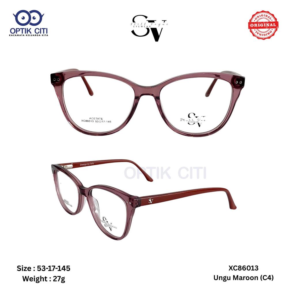 Frame Kacamata Cat Eye Wanita Stell Vogu 86013 ada Pegas