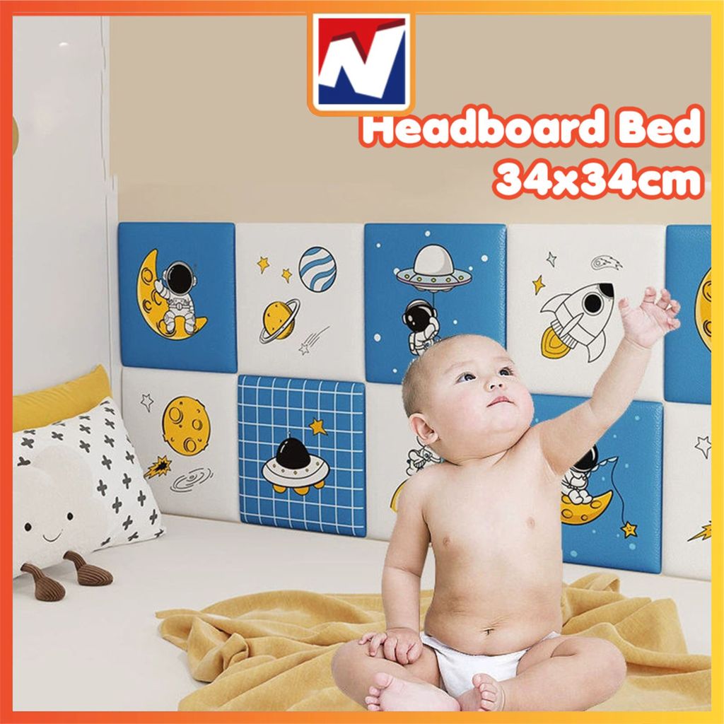 Eden - Headboard Dinding Kamar Tidur Anak 3D Foam Aesthetic Tahan Air Dan Kedap Suara