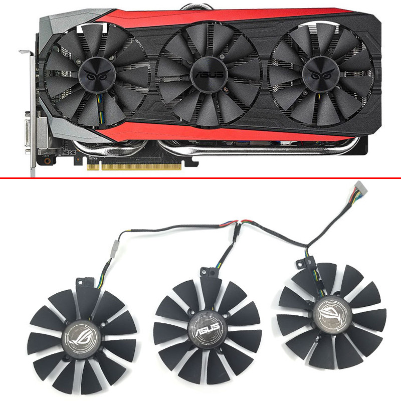 gpu cooling VGA cooler graphics gtx1080 gtx980ti gtx1060 gtx1070 fan for ASUS STRIX GTX 1080/980Ti/1