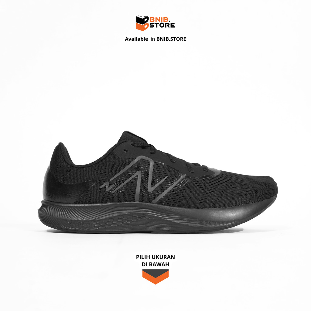 Sepatu Lari Pria Ukuran 45 NB DynaSoft Pro Run V2 Full Black Original
