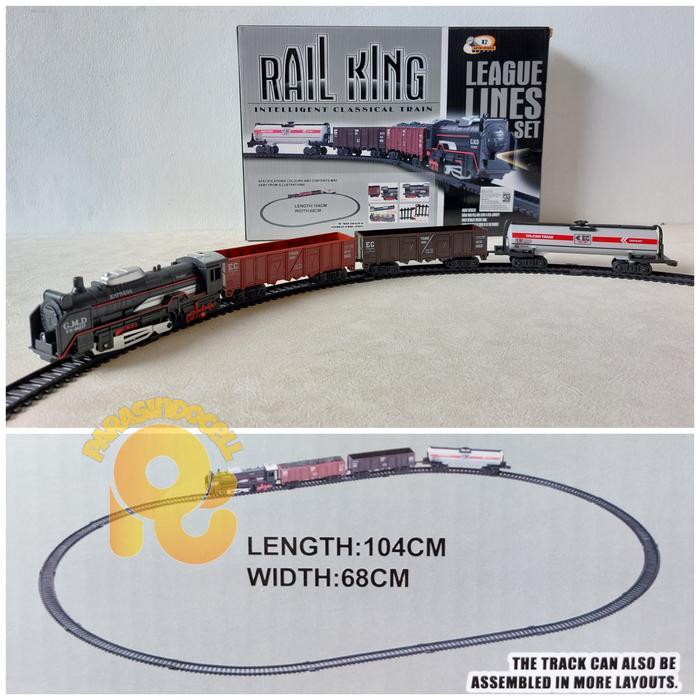 Mainan Kereta Rail King Track Lintasan Besar