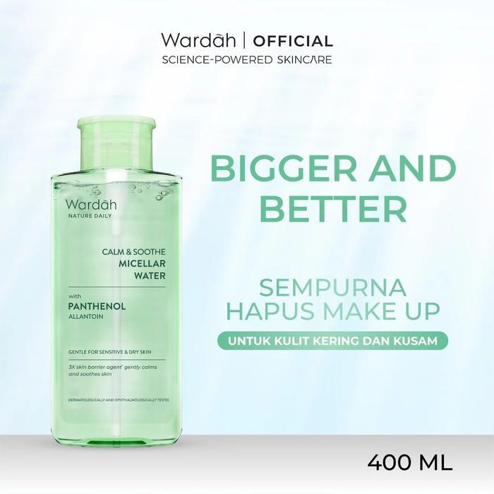WARDAH Micellar Water All Series - Perfect Bright, Calm and Soothe Nature Daily, Acnederm, Lightenin