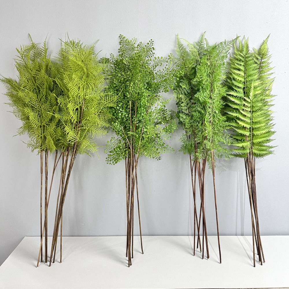 Realistic Artificial Fern Plant Branes Handmade Elegant Artificial Greenery Fern Grass Real Tou Fake