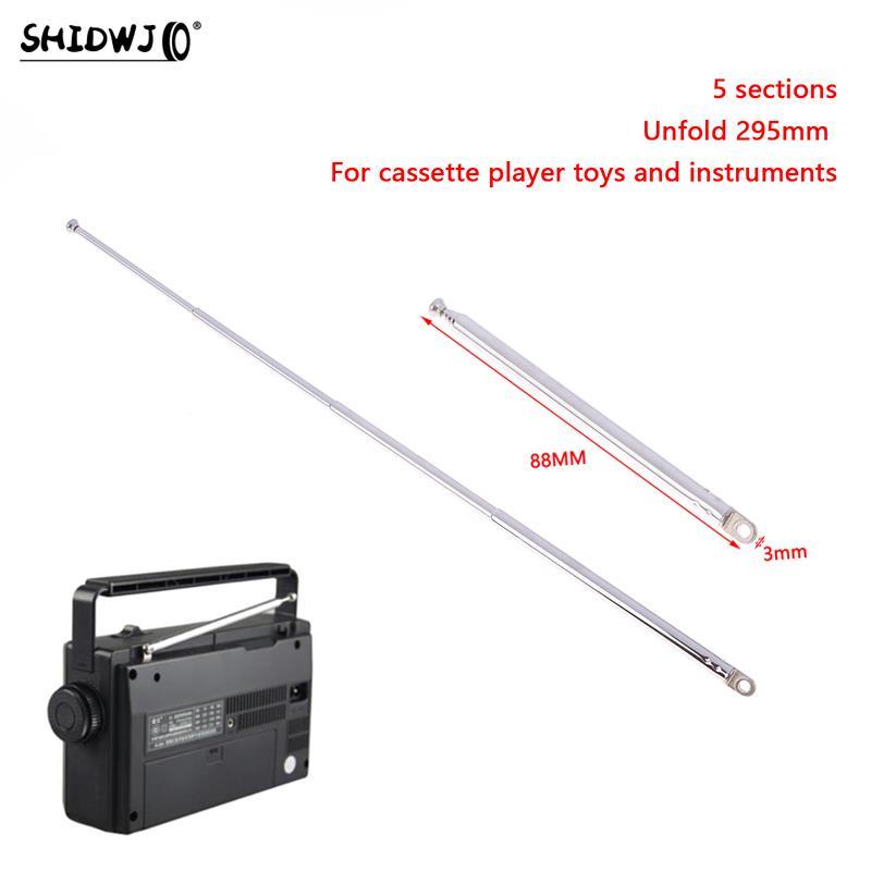 1pc TV Rao DAB AM FM Universal Fog Length 89MM And Unfold 295MM New 5273-5 Section Replacement Teles