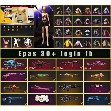 Akun FF Sultan Murah Katun Bisa COD