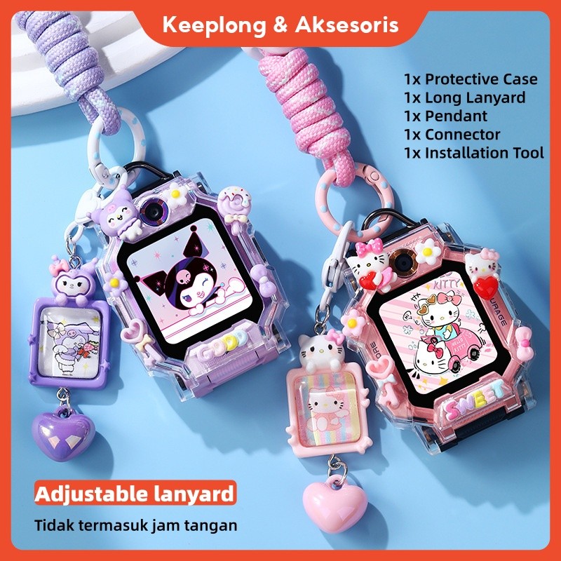 IMOO Watch Z1/Z6/Z7 Neck Lanyard Strap Set For Z7/Z6/Z1 Cartoon Case Anti-Lost Adjustable Nylon Neck
