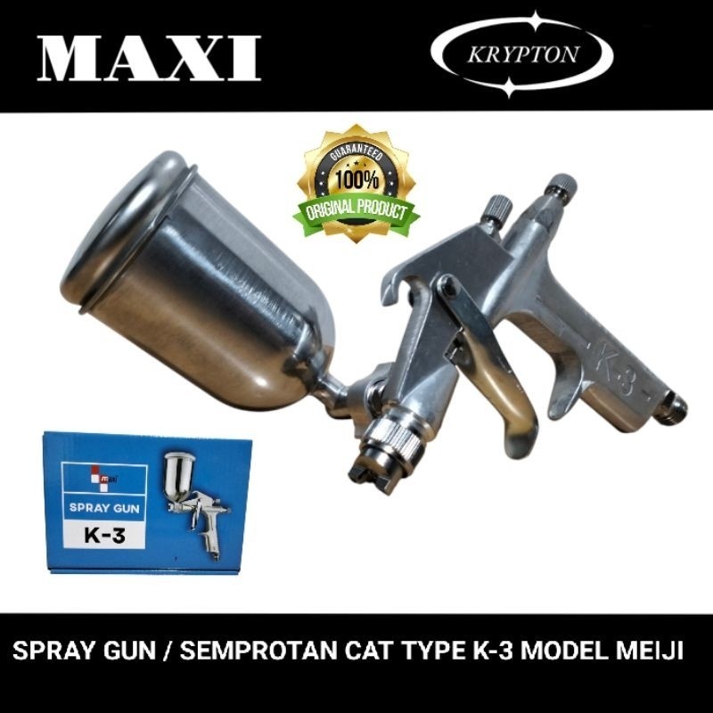 Maxi spray gun / semprotan cat type K-3 tabung 200ml model meiji