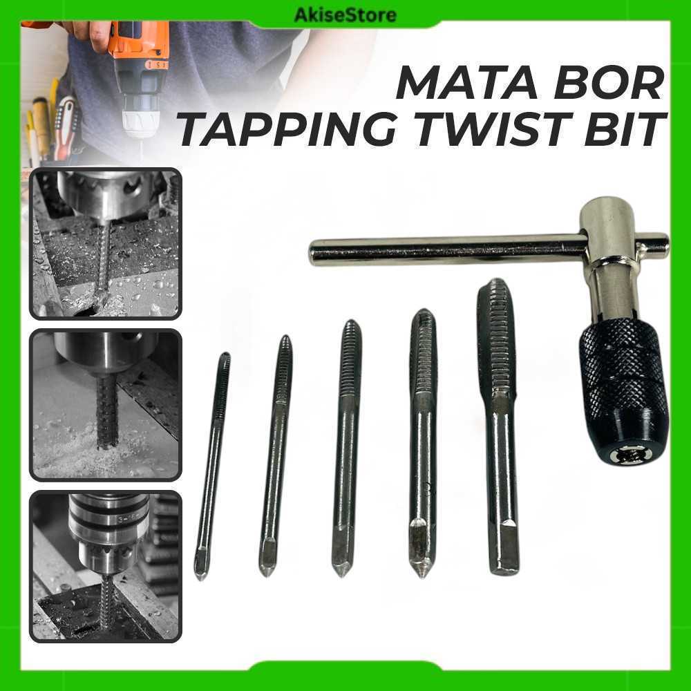 Mata Bor Wrench Drill Bit Hand Tapping Twist Bit 6 PCS - H21