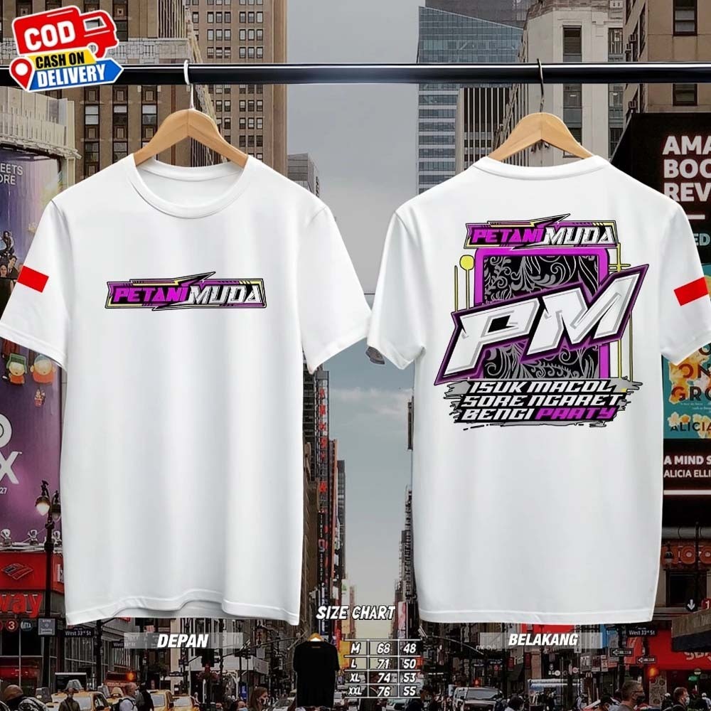 Kaos Petani Muda Viral Adem Combed 30s Keren