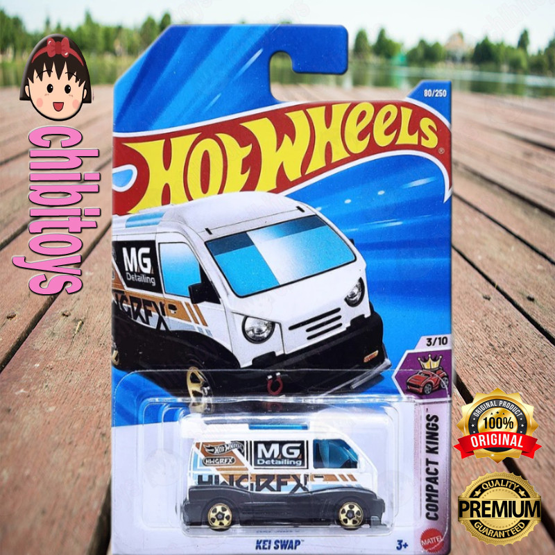 Hot Wheels Kei Swap Putih Diecast Mobil Mini Van Jepang Custom