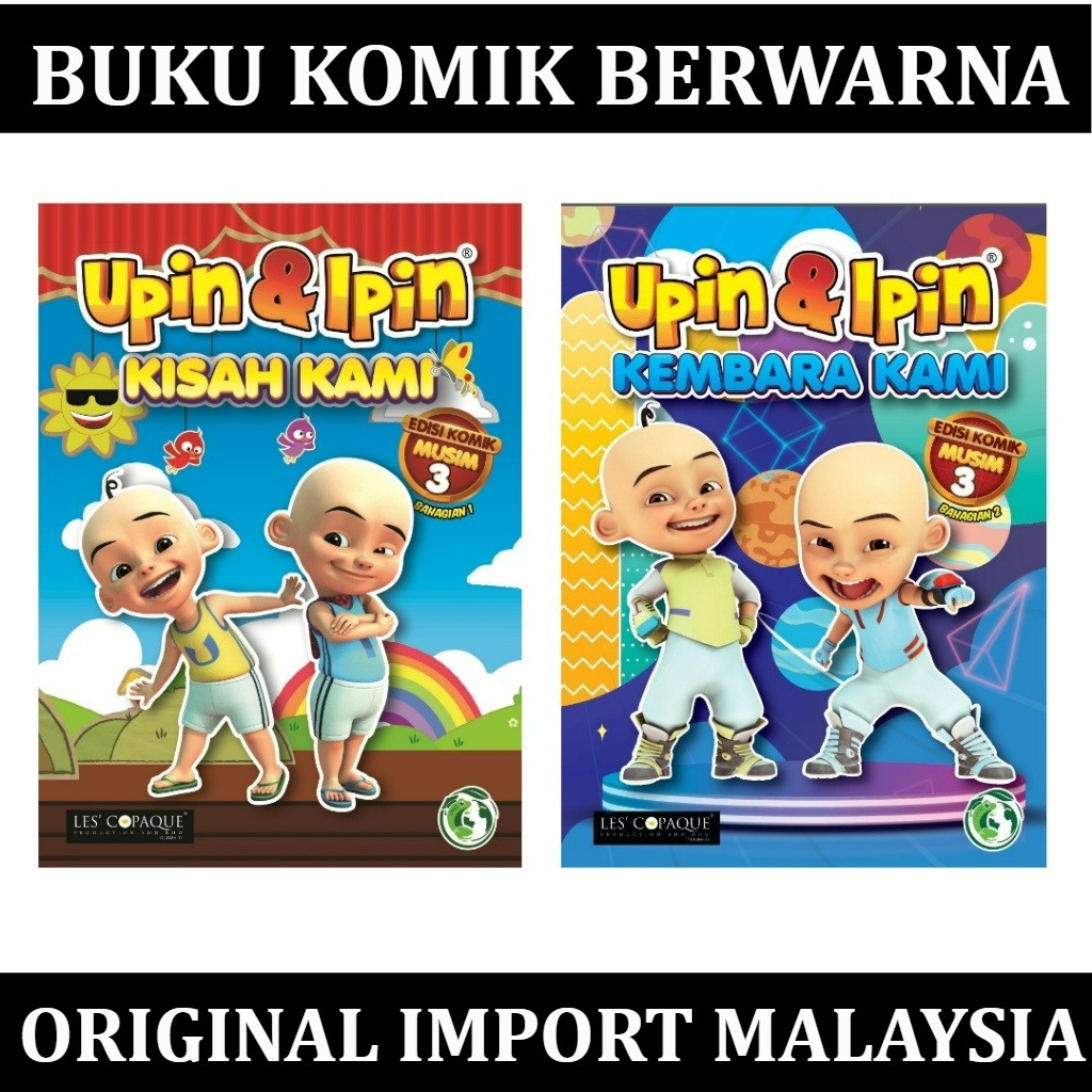 Buku Komik Upin & Ipin: Kisah Kami Kembara Kami Musim 3 Komik Berwarna Kanak-Kanak Eksklusif di POPU