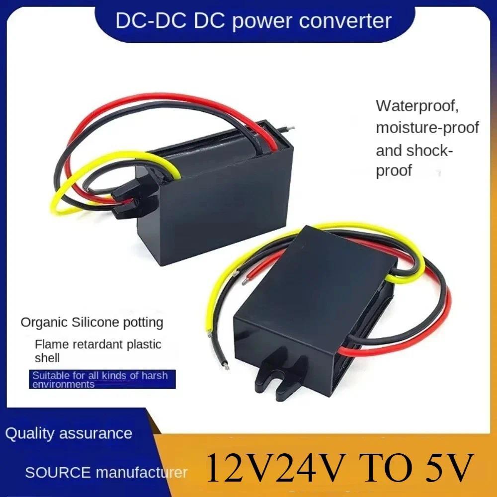 DC DC 12v 24v ke 5v 12V ke 5V 1A 3A 5A 8A 10A Modul Penurun Tegangan 5 Volt Konverter Daya Penurun T