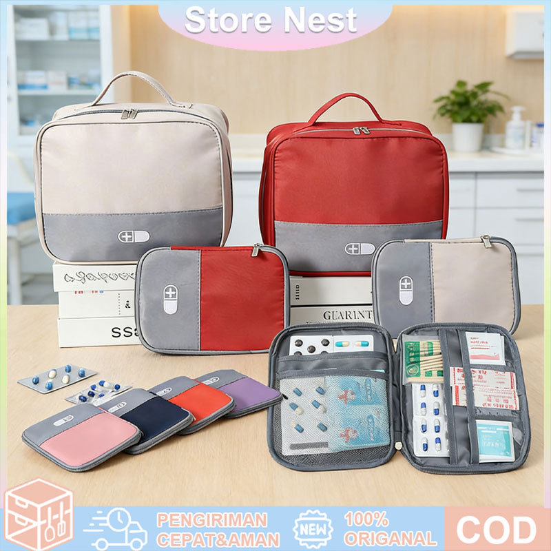 Onemed Kotak P3K Tas Merah Isi Lengkap Dan Obat