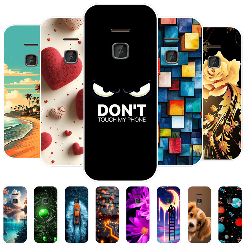For Nokia 225 4G 2020 Case Fashion Soft Clear Silicone Back Cover For Nokia 225 215 220 235 4G 2024 