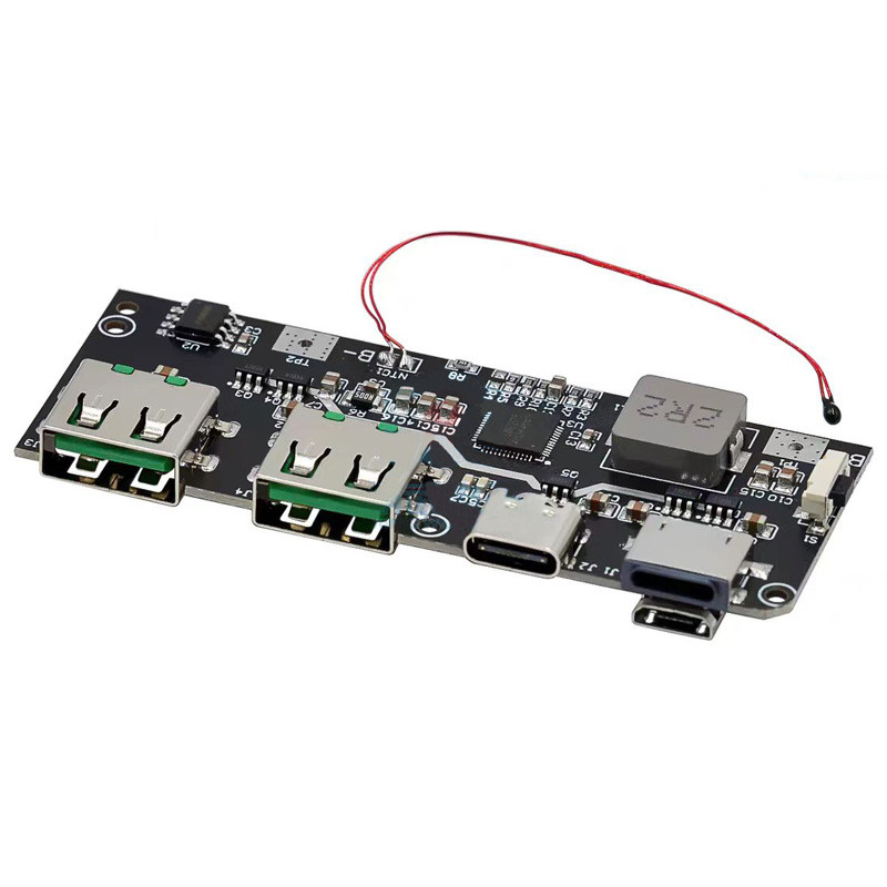 Power bank 22.5W, modul daya seluler pengisian cepat dua arah 5-port, papan sirkuit motherboard DIY,